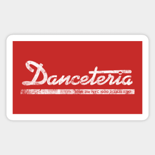 Danceteria - white (distressed) Magnet